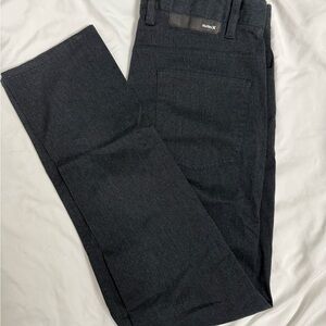 Hurley Black Chinos Classic Straight Leg Design